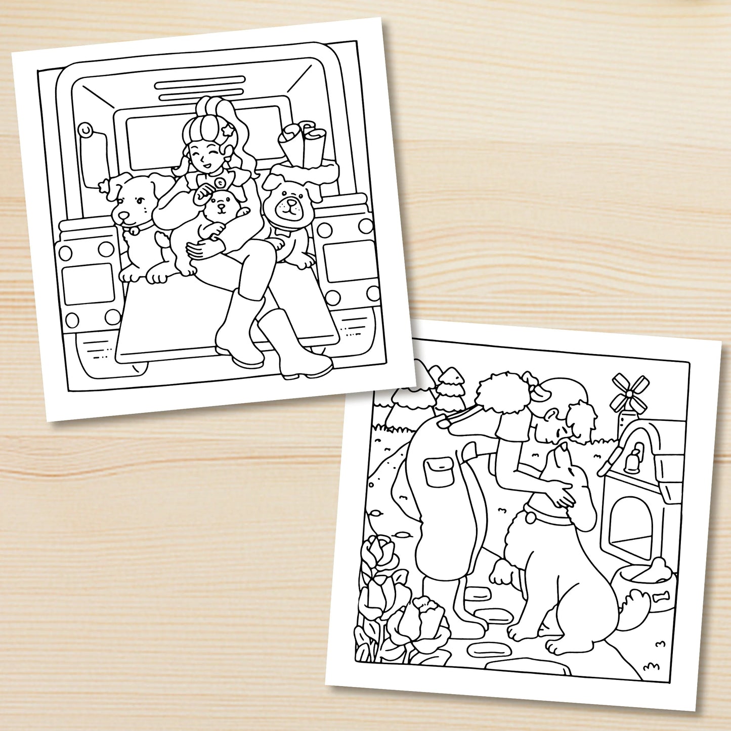 Dog Mom Coloring Book for Adults