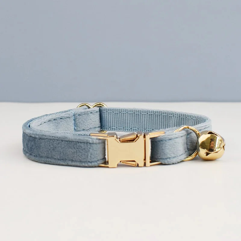 Personalized Bowknot Cat Collar with Bell & Engraved ID Tag