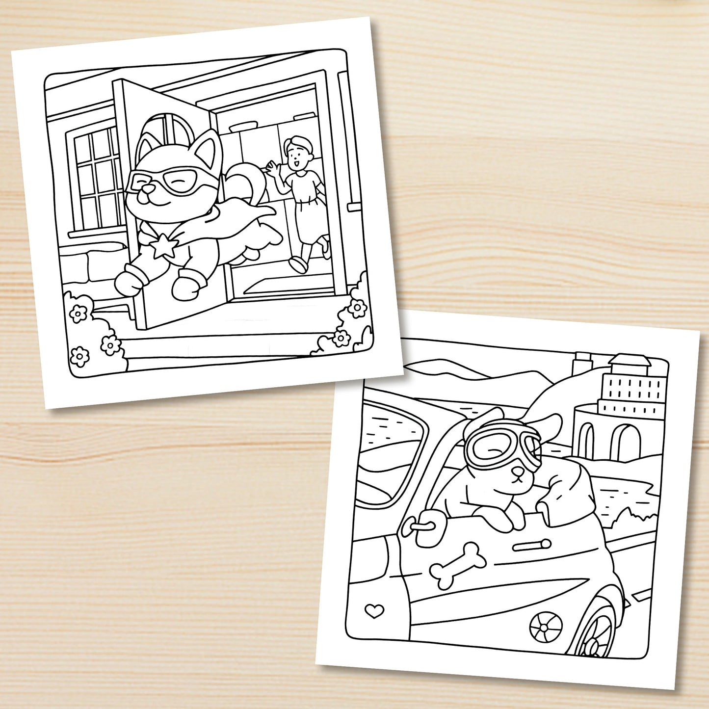 Dog Moments Coloring Book for Adults — Bold Patterns & Joyful Illustrations