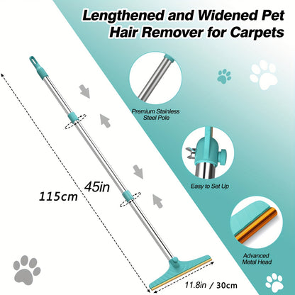 Pet Hair Out of Carpets — Without Getting on Your Knees