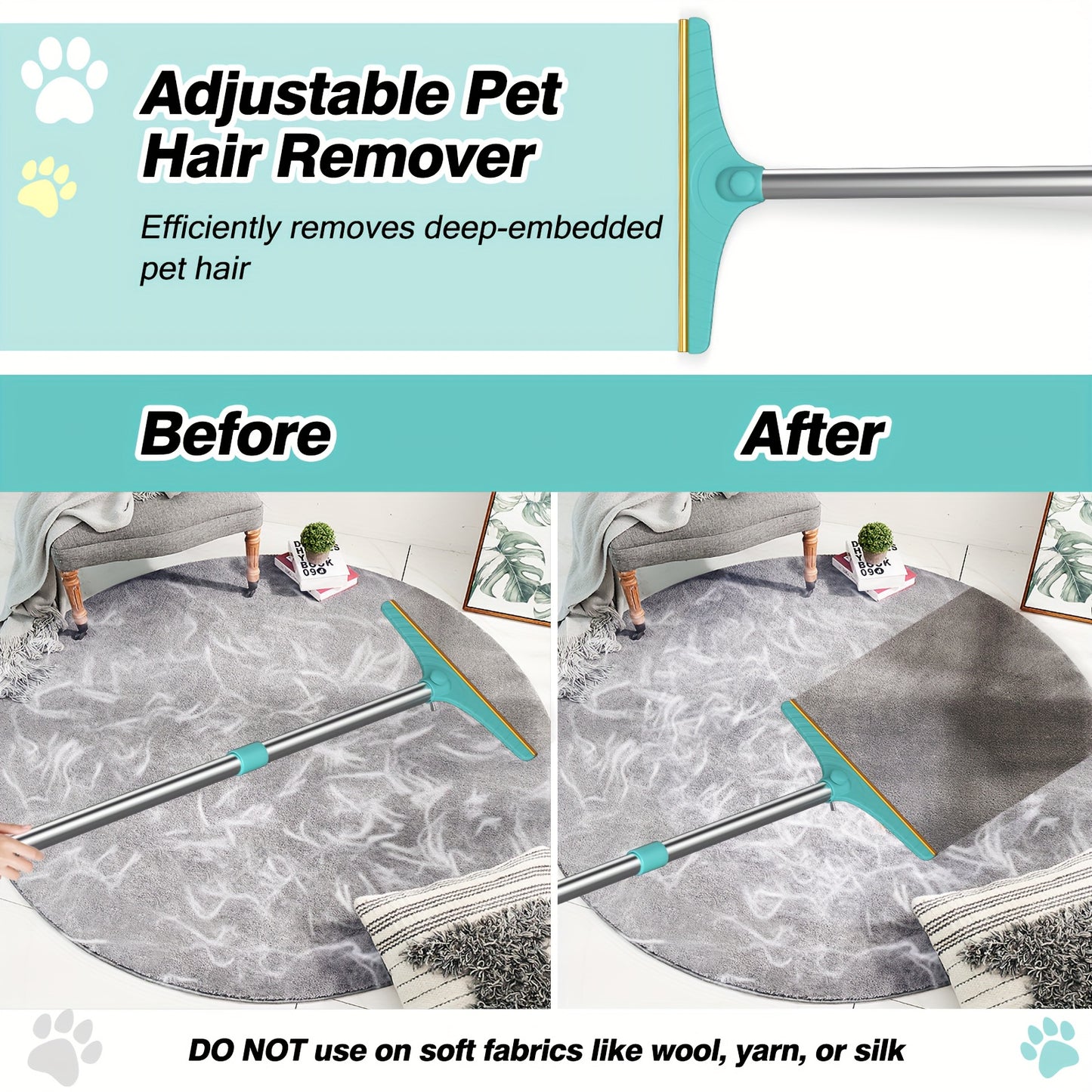Pet Hair Out of Carpets — Without Getting on Your Knees