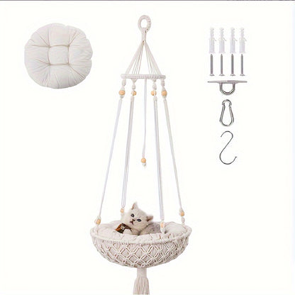 Boho Perch for the Discerning Cat