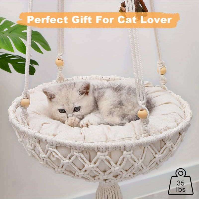 Boho Perch for the Discerning Cat