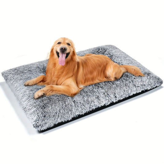 Plush Washable Dog Bed with Anti-Slip Base | Dogs & Cats