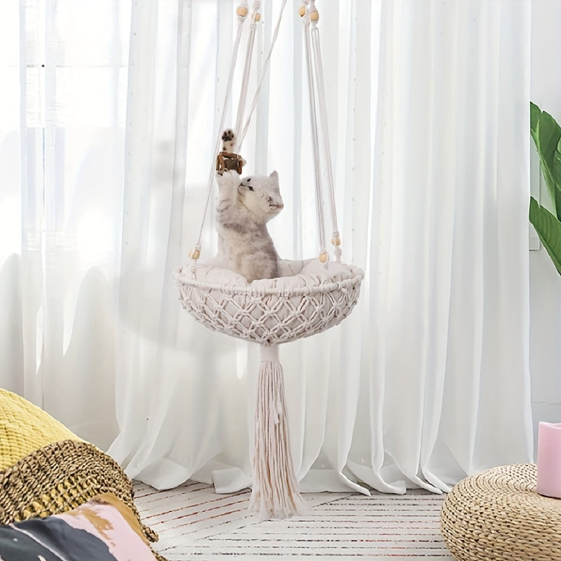 Boho Perch for the Discerning Cat