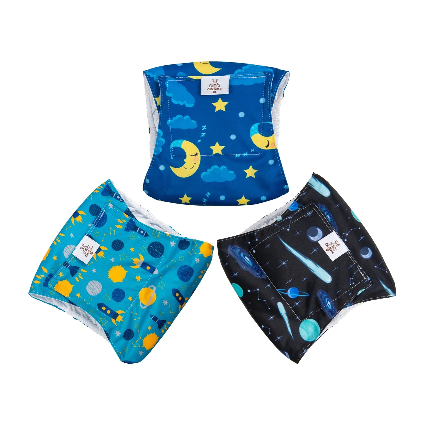 Reusable Male Dog Belly Bands — 3 Pack