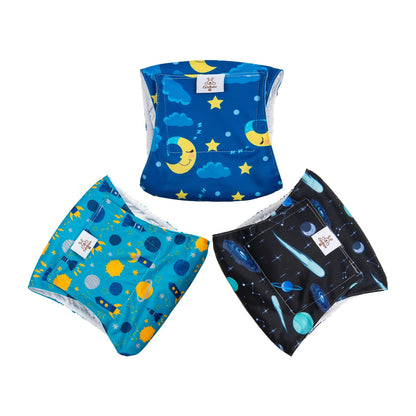 Reusable Male Dog Belly Bands — 3 Pack