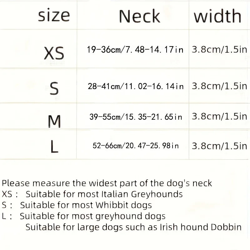 Martingale Dog Collar — Wide Soft Patterned Anti-Pull for Medium Dogs