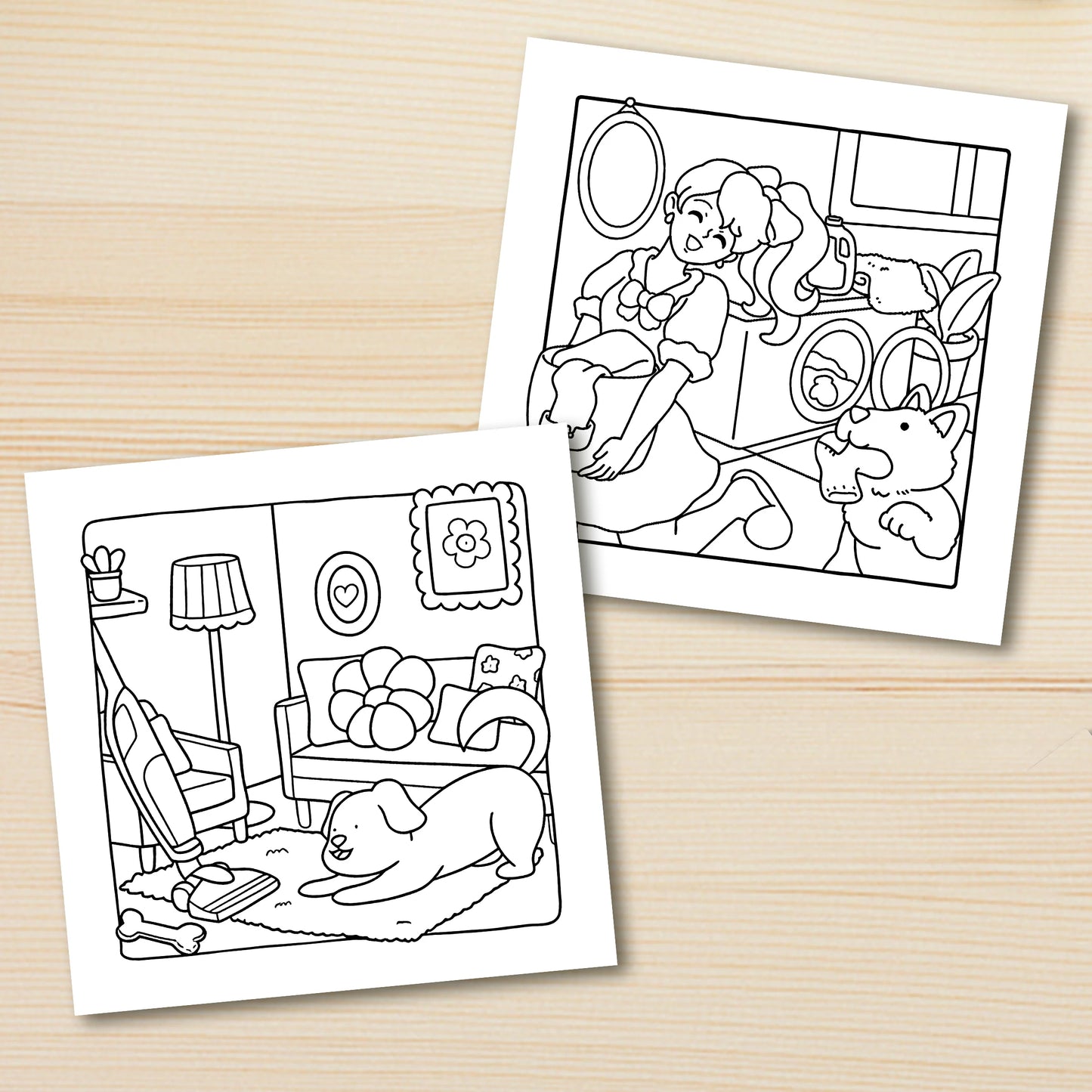 Dog Moments Coloring Book for Adults — Bold Patterns & Joyful Illustrations