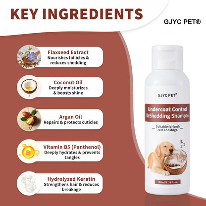 Professional Deshedding Shampoo for Dogs & Cats