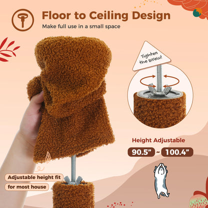 Floor-to-Ceiling Cat Tower — Cactus Design