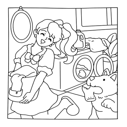 Dog Mom Coloring Book for Adults