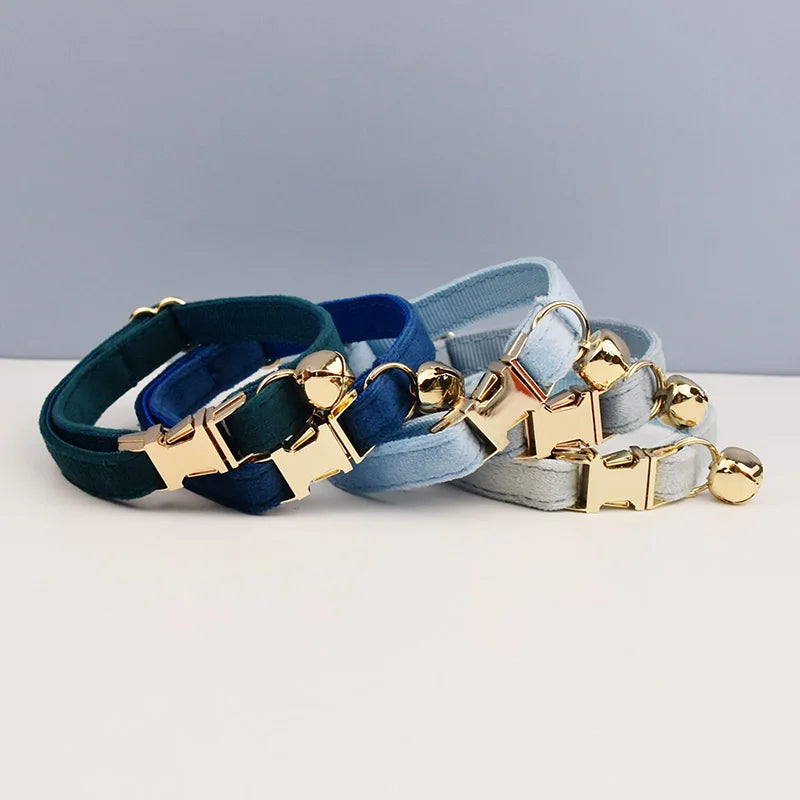 Personalized Bowknot Cat Collar with Bell & Engraved ID Tag