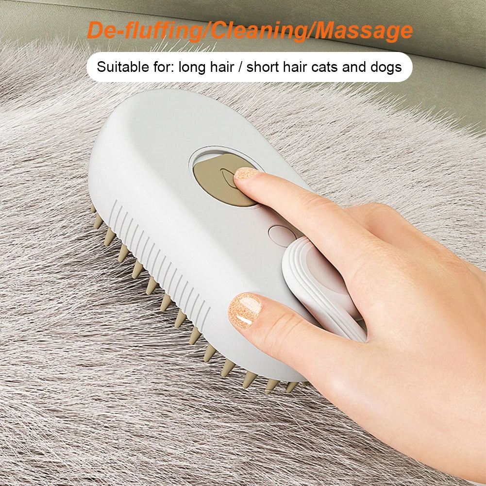 The 3-in-1 Steam Grooming Brush