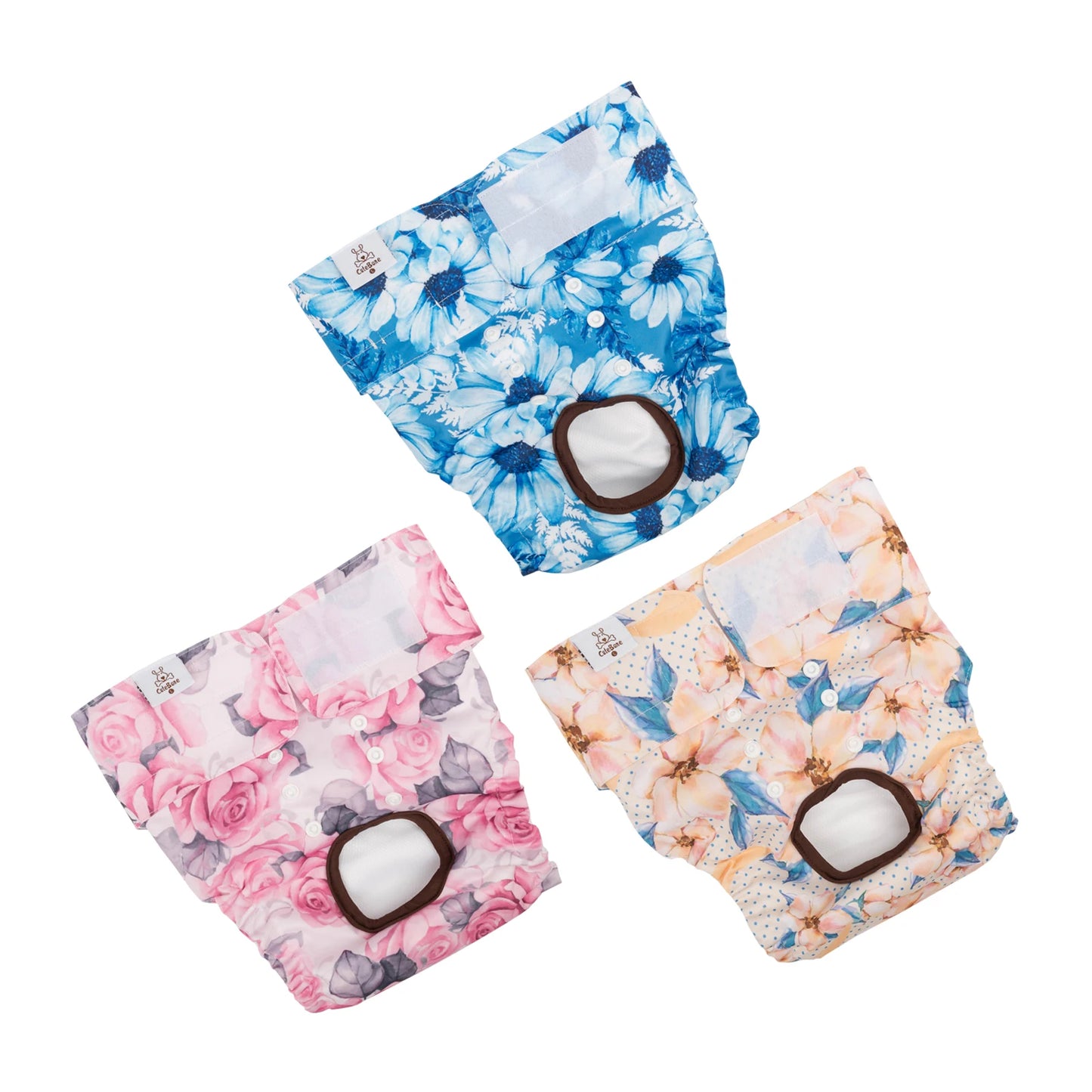 Reusable Female Dog Diapers — 3 Pack