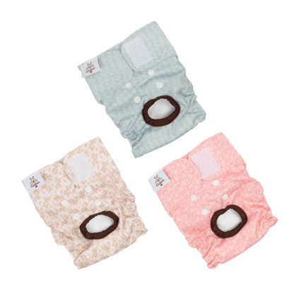 Reusable Female Dog Diapers — 3 Pack