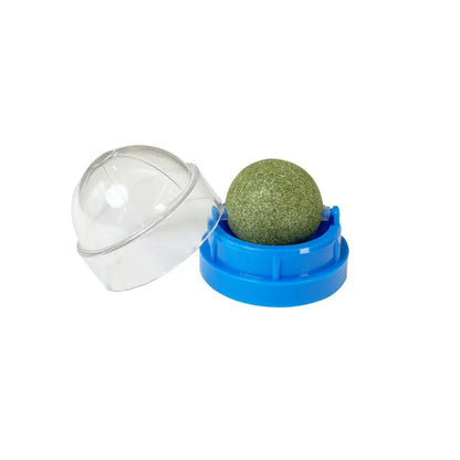 Natural Catnip Wall Stick-On Ball Toy for Cats — Digestive Health Treat
