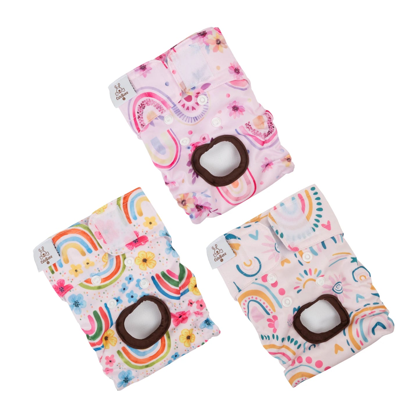 Reusable Female Dog Diapers — 3 Pack