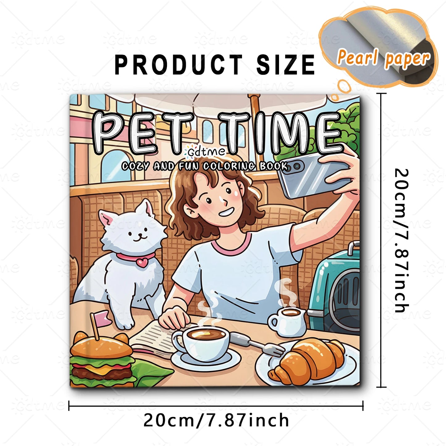 Pet Time Coloring Book for Adults — Cozy & Fun Daily Scenes