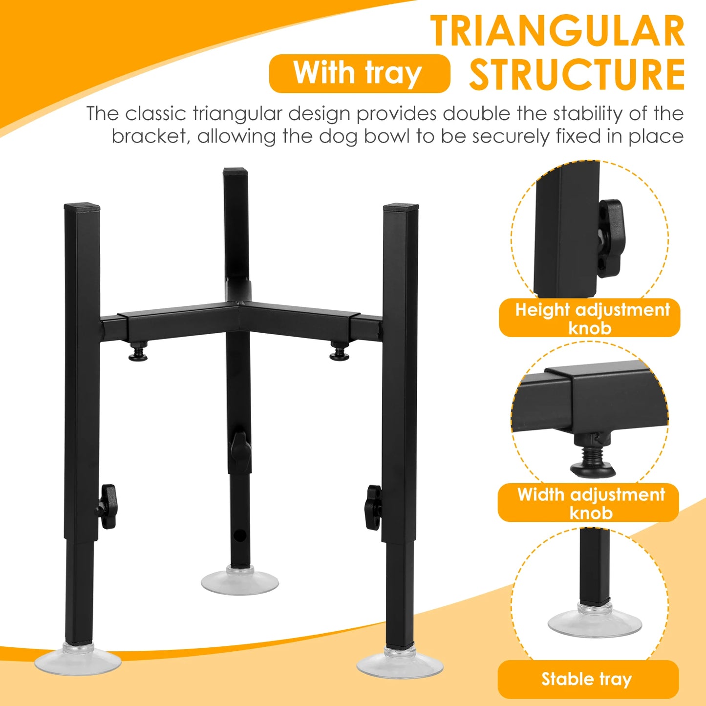The Adjustable Elevated Stand for Large Dogs