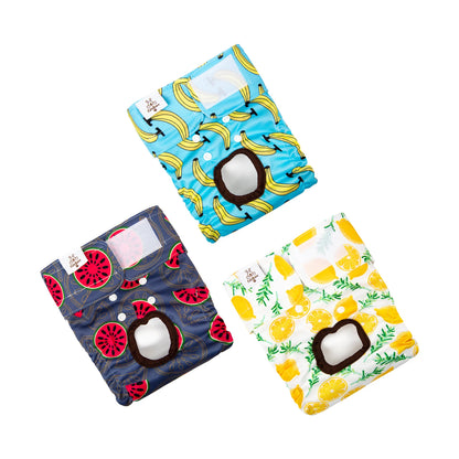 Reusable Female Dog Diapers — 3 Pack