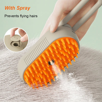 The 3-in-1 Steam Grooming Brush