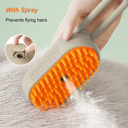 The 3-in-1 Steam Grooming Brush