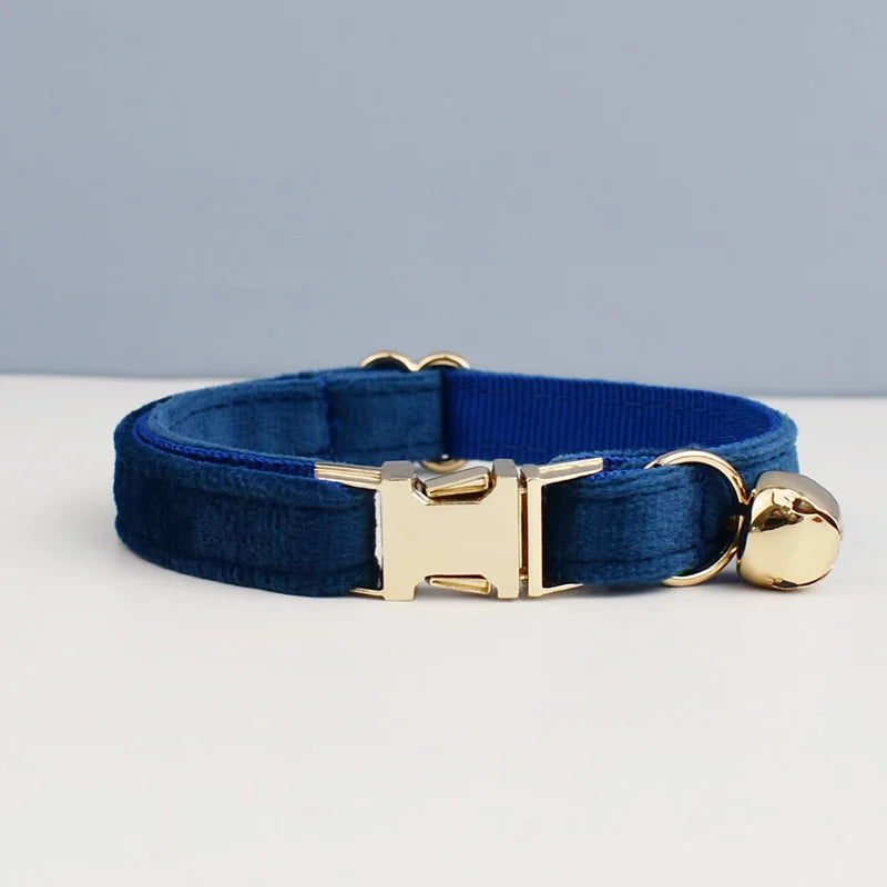 Personalized Bowknot Cat Collar with Bell & Engraved ID Tag