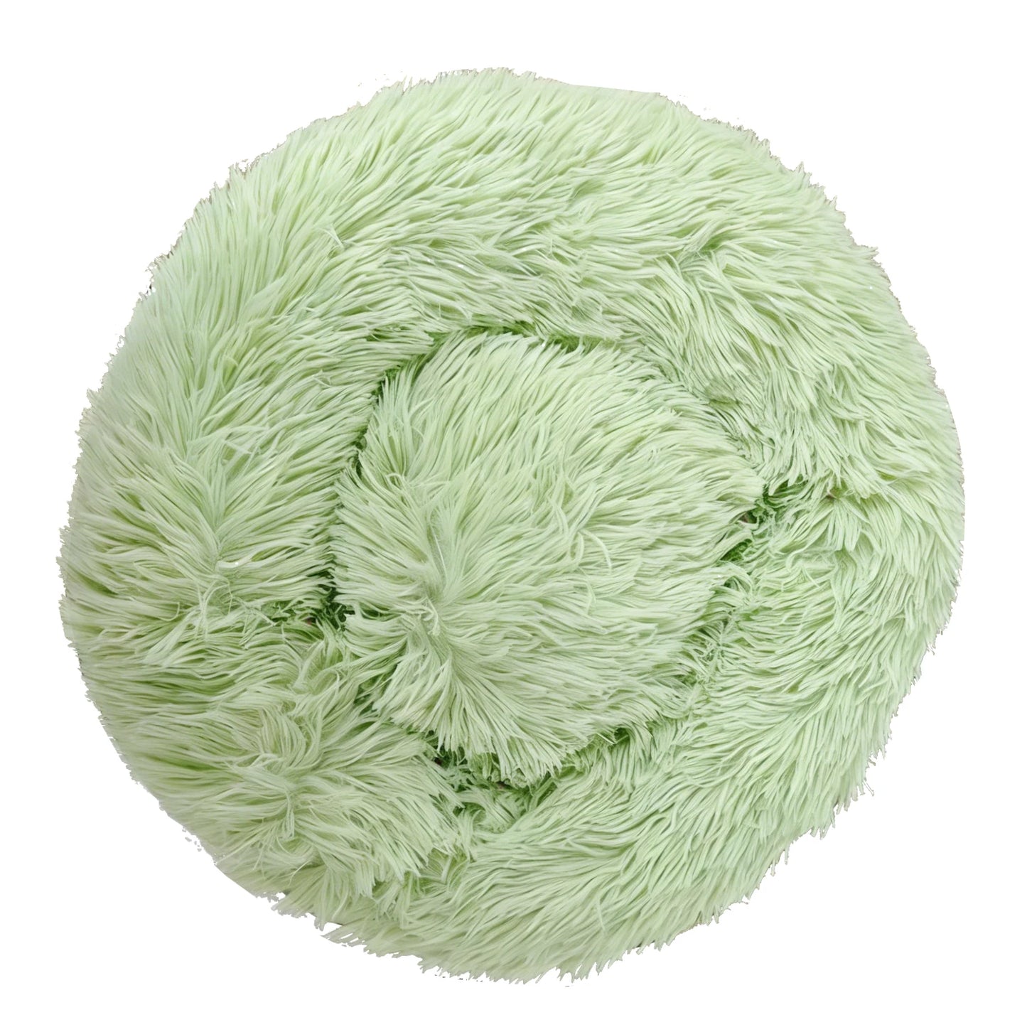 Round Plush Dog Bed — Cozy Washable Pet Bed for Small, Medium & Large Dogs
