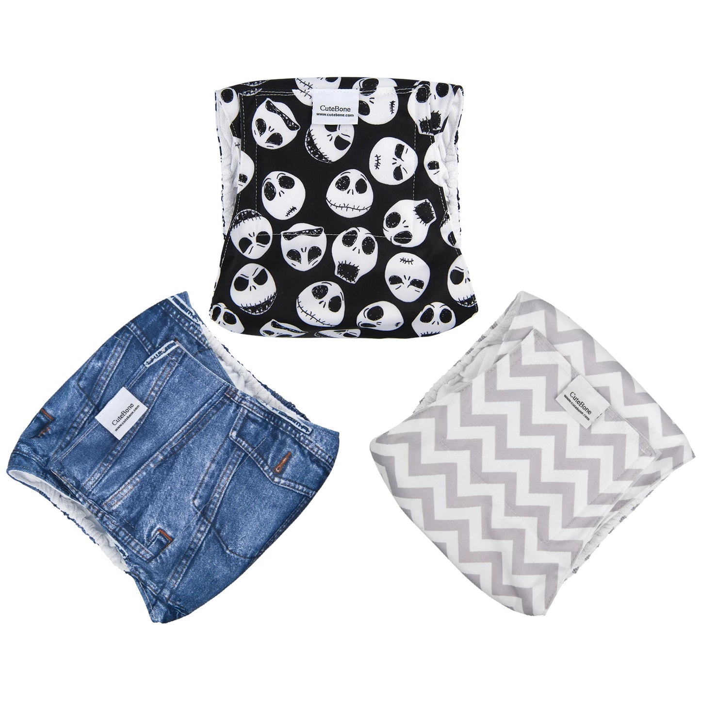 Reusable Male Dog Belly Bands — 3 Pack
