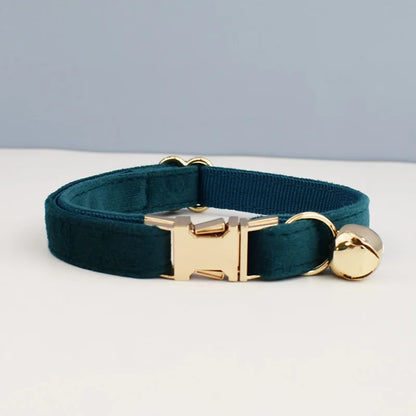 Personalized Bowknot Cat Collar with Bell & Engraved ID Tag