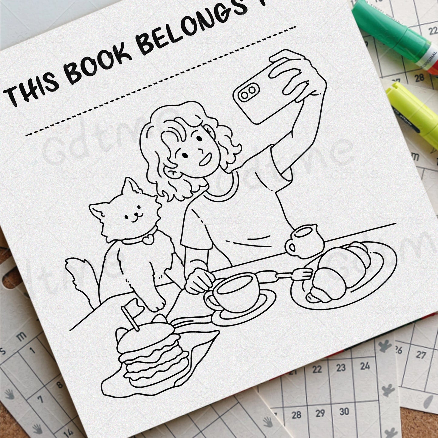 Pet Time Coloring Book for Adults — Cozy & Fun Daily Scenes