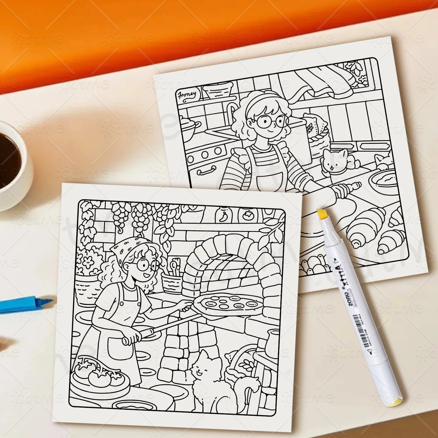 Pet Time Coloring Book for Adults — Cozy & Fun Daily Scenes
