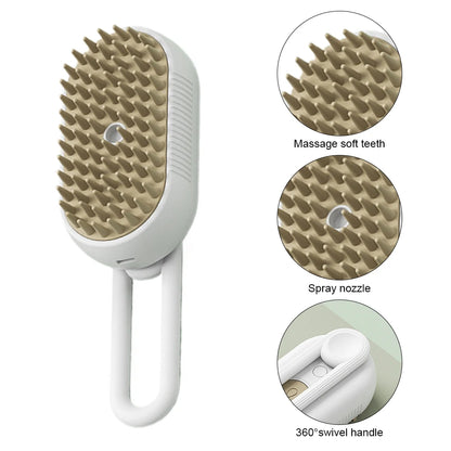 The 3-in-1 Steam Grooming Brush