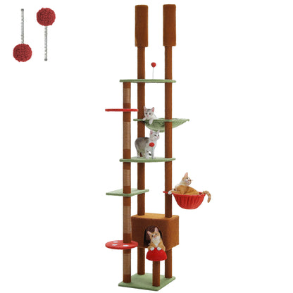 Floor-to-Ceiling Cat Tower — Cactus Design