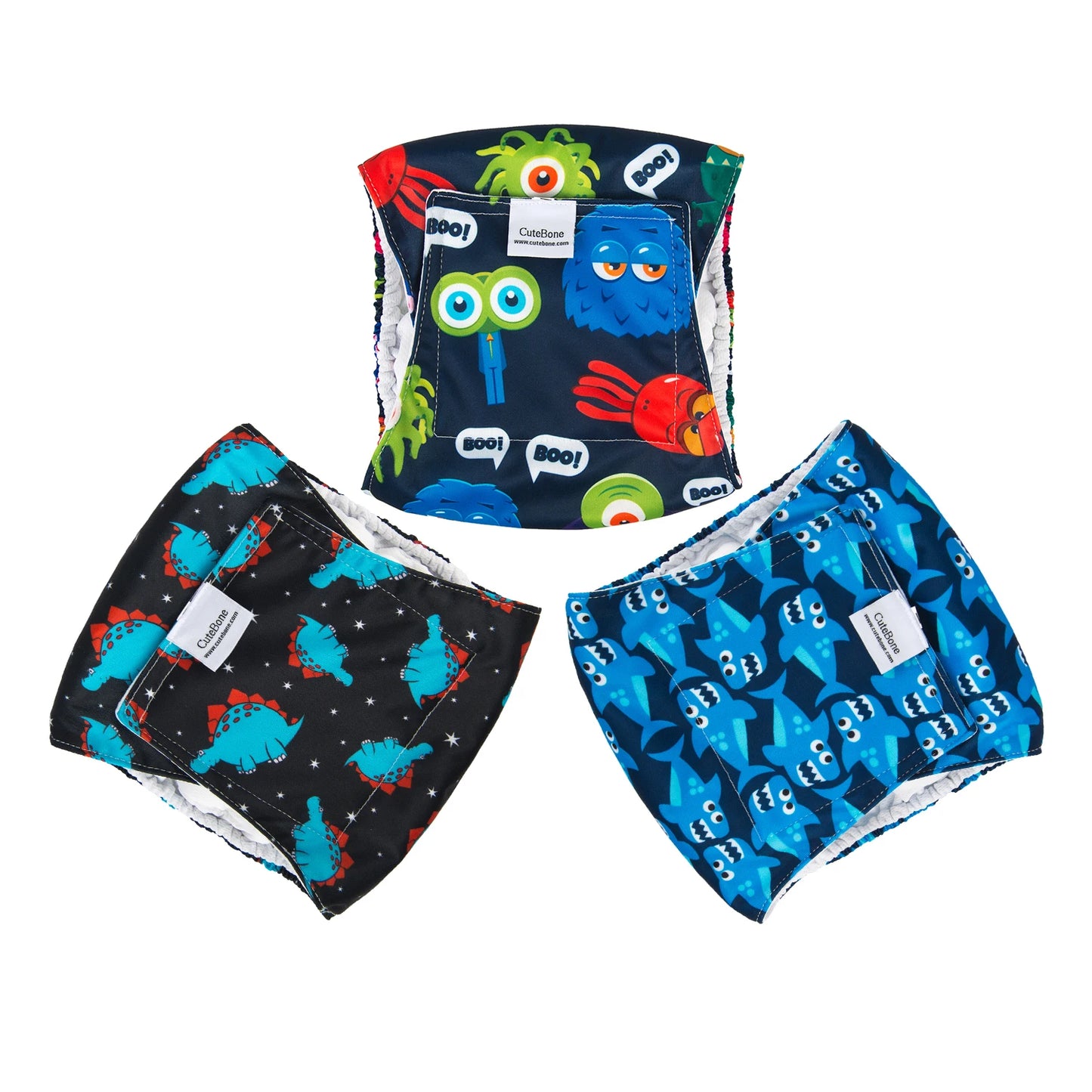 Reusable Male Dog Belly Bands — 3 Pack