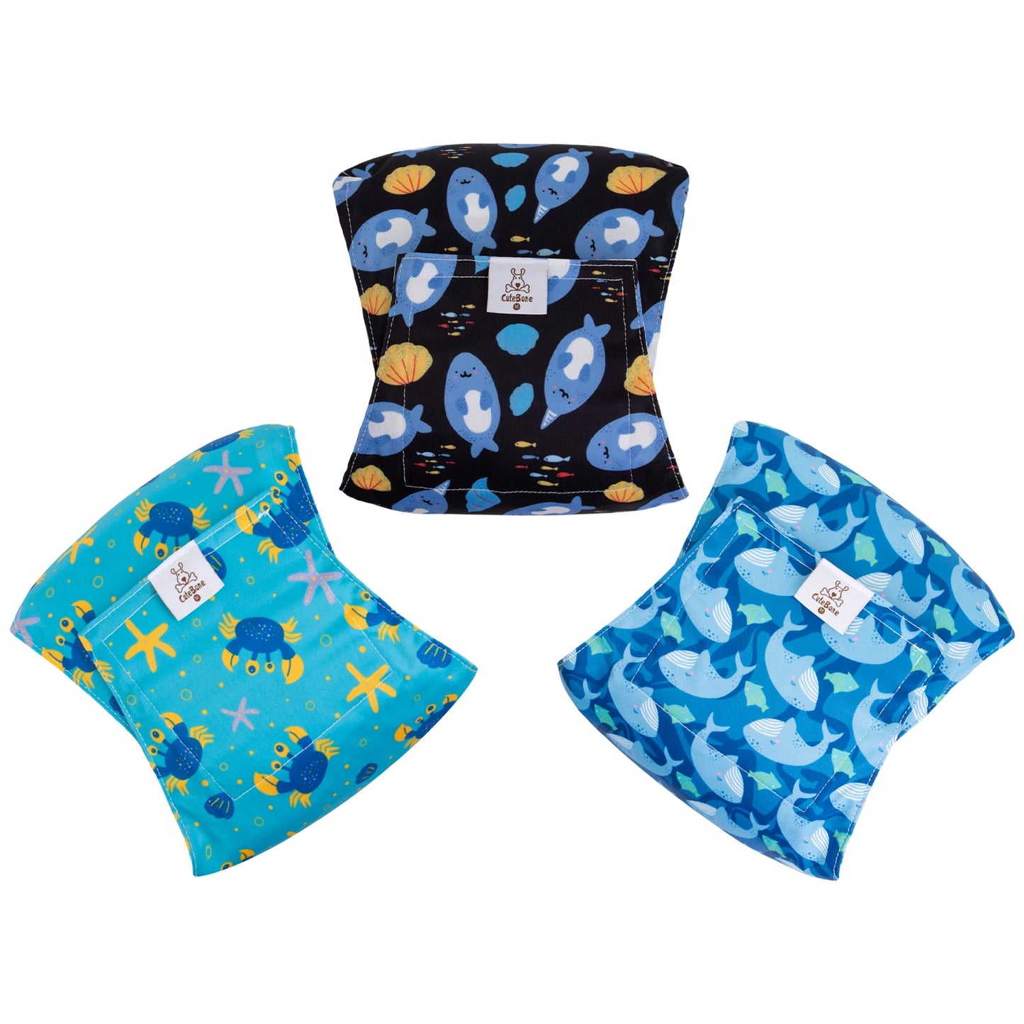 Reusable Male Dog Belly Bands — 3 Pack