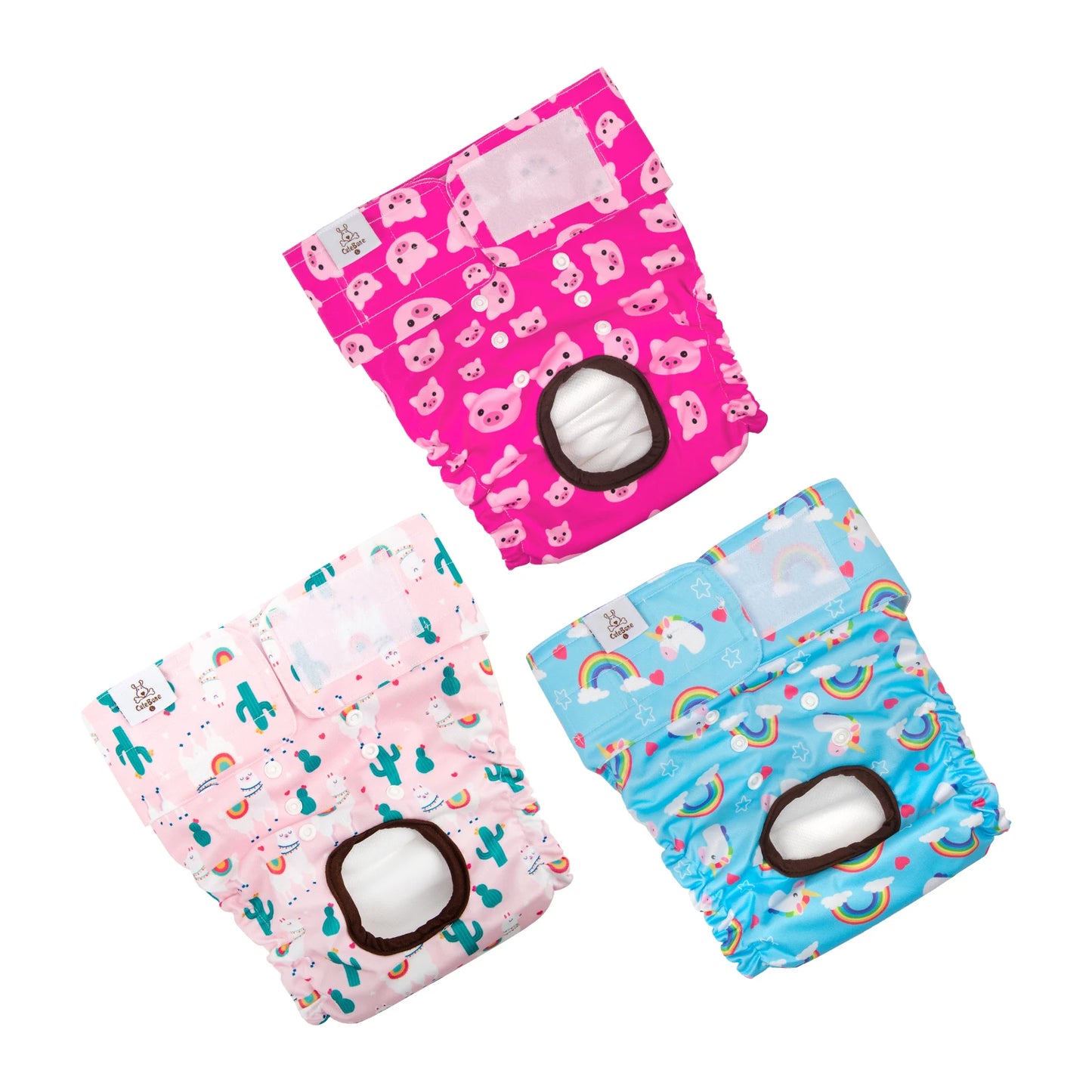 Reusable Female Dog Diapers — 3 Pack