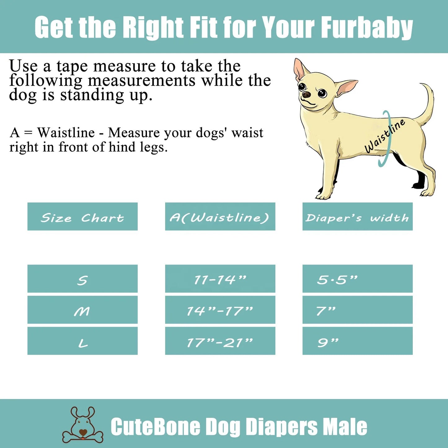 Reusable Male Dog Belly Bands — 3 Pack