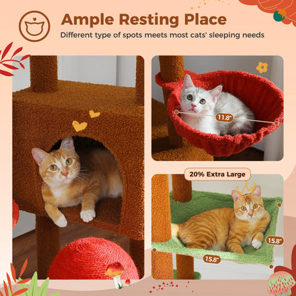 Floor-to-Ceiling Cat Tower — Cactus Design