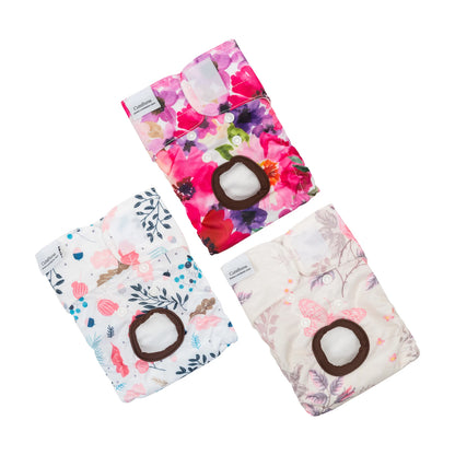 Reusable Female Dog Diapers — 3 Pack