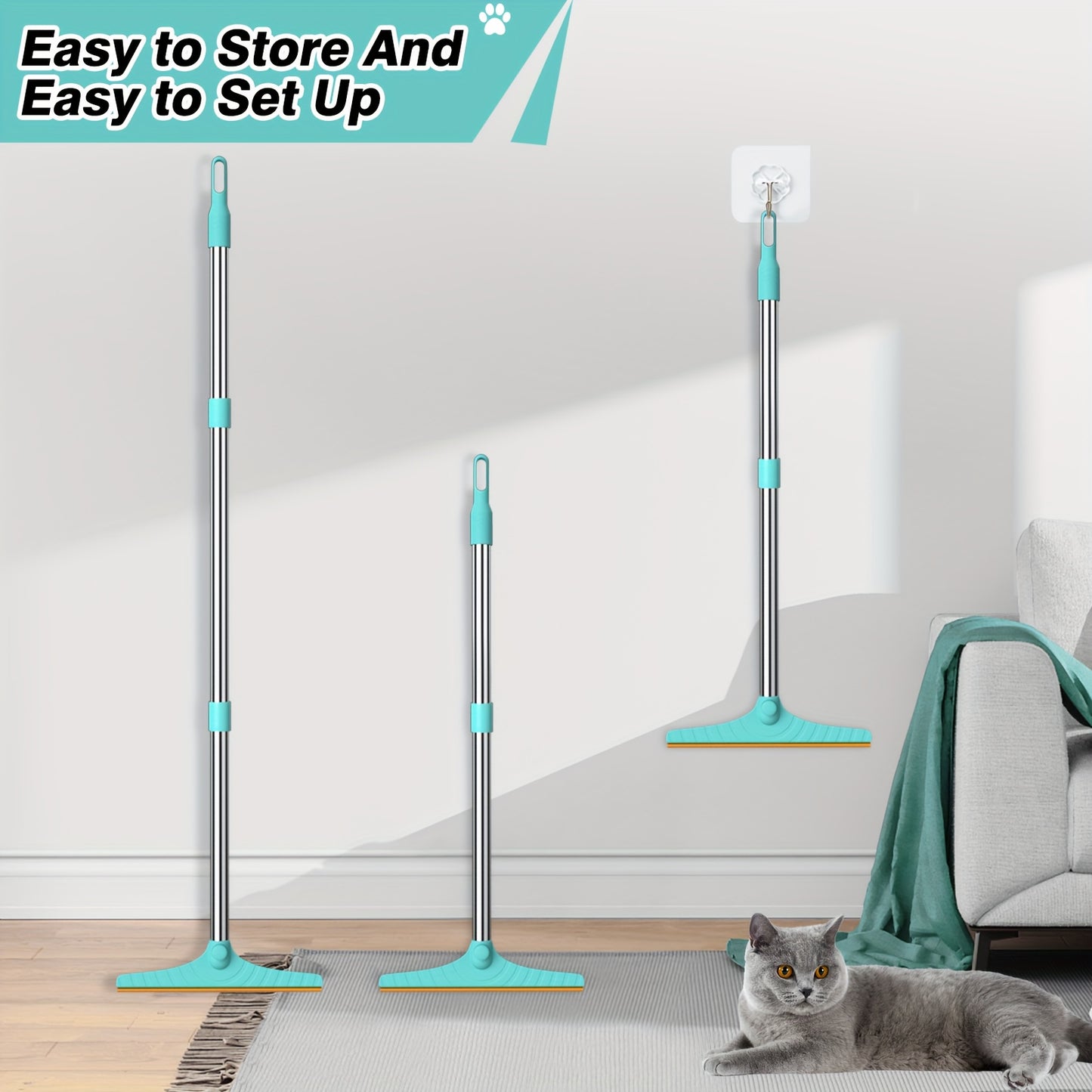 Pet Hair Out of Carpets — Without Getting on Your Knees