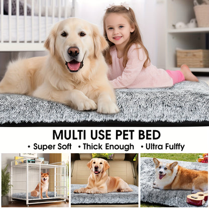 Plush Washable Dog Bed with Anti-Slip Base | Dogs & Cats