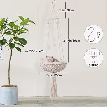Boho Perch for the Discerning Cat