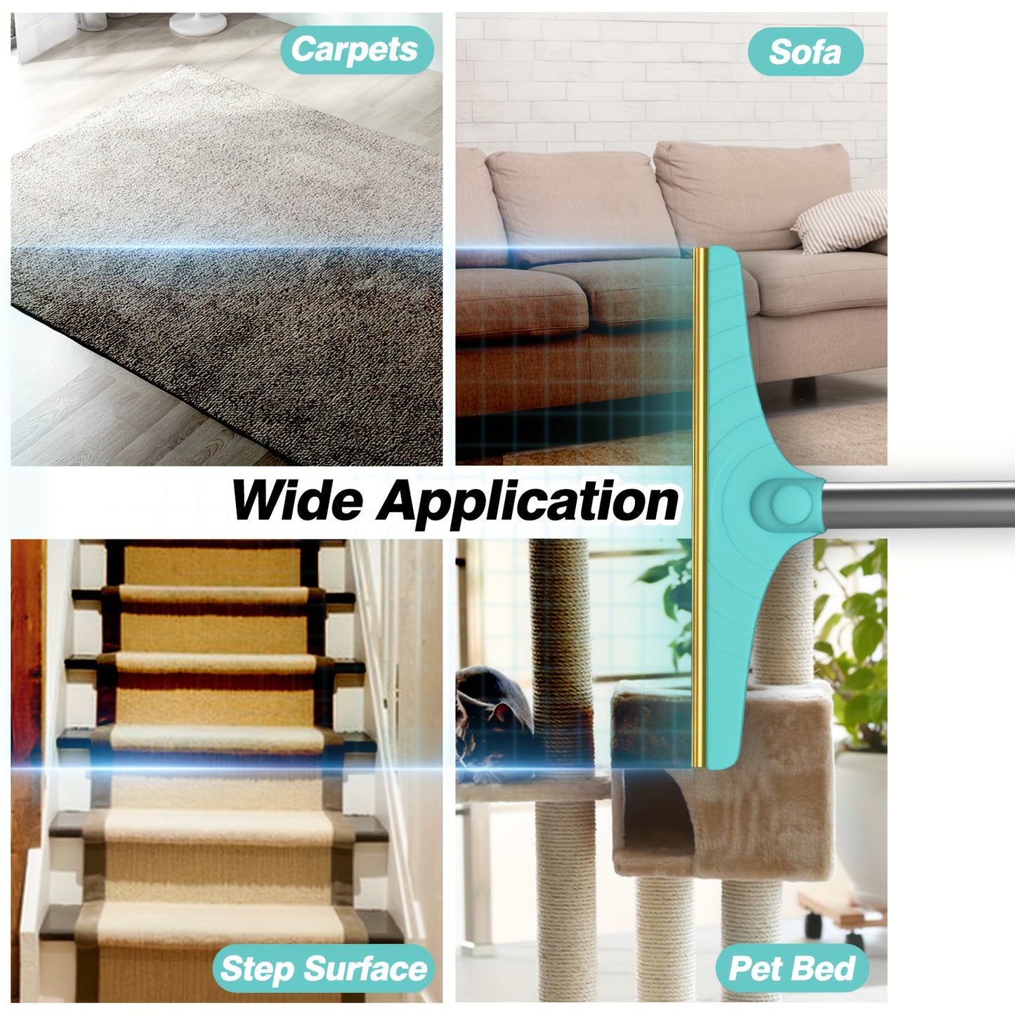 Pet Hair Out of Carpets — Without Getting on Your Knees